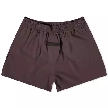 Шорты Fear Of God Essentials Logo Running, темно-коричневый