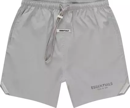 Шорты Fear of God Essentials Nylon Running Shorts 'Silver Reflective', серебряный