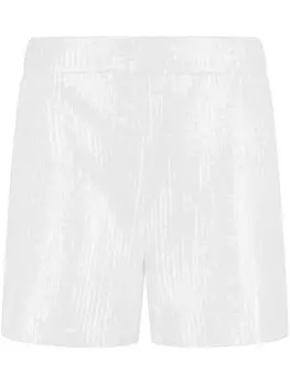 Шорты Federica Tosi, украшенные пайетками, белый