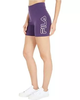 Шорты Fila Beatriz High-Waist Bike Shorts, цвет Gothic Grape/Cadmium Orange/Candy Pink