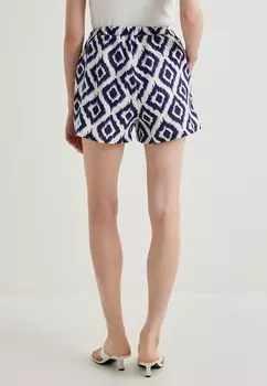 Шорты FLORAL CUT WORK Koton, темно-синий