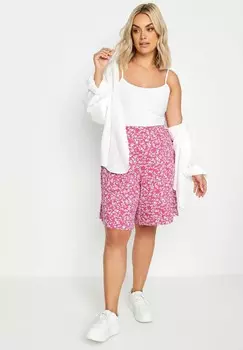 Шорты FLORAL Yours Clothing, цвет Pink