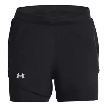Шорты fly-by elite 2in1 shorts 'black' Under Armour, черный