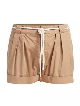 Шорты Frame подвернутые с завязками, бежевый