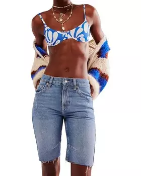 Шорты Free People Ghost Town Long Short, цвет Bodie Blue