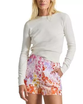 Шорты Freja из льняной смеси с цветочным принтом Derek Lam 10 Crosby, мультиколор