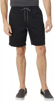 Шорты Frickin с электронной талией 19 дюймов Volcom, черный