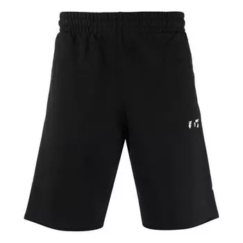 Шорты fw21 logo pattern sports shorts version black Off-White, черный