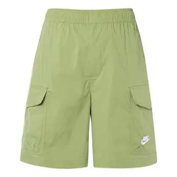 Шорты fw22 solid color logo embroidered cargo shorts green Nike, мультиколор