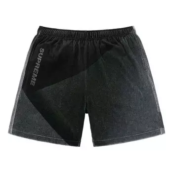 Шорты geo velour shorts 'black' Supreme, черный