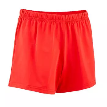 Шорты гимнастические короткие для спортивной гимнастики мужские красные DOMYOS, цвет rot