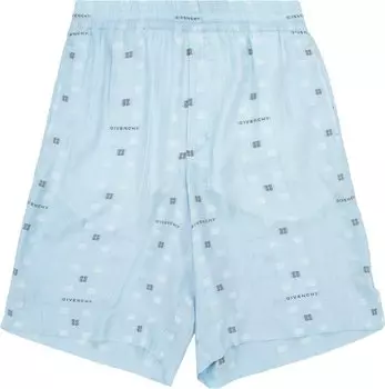 Шорты Givenchy Skate Fit Shorts With Elastic Waist Band 'Navy/Light Blue', синий