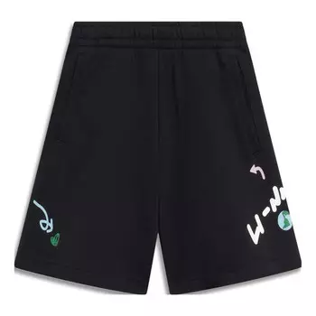 Шорты graphic shorts 'black' Li-Ning, черный