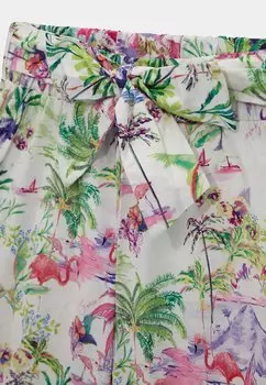 Шорты Guess, blumenmuster weiss
