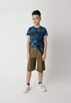 Шорты Gulliver с контрастным поясом и карманами, хаки