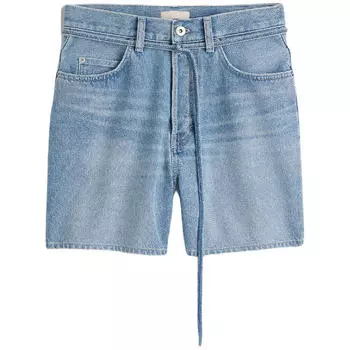 Шорты H&amp;M High Waist Denim, светло-синий