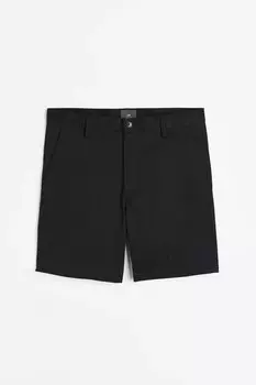 Шорты H&M Regular Fit Chino, чёрный