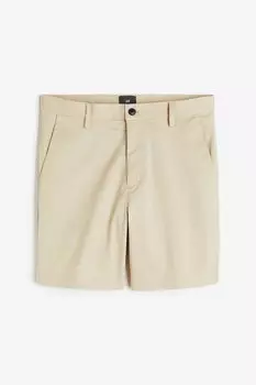 Шорты H&M Regular Fit Chino, светло-бежевый