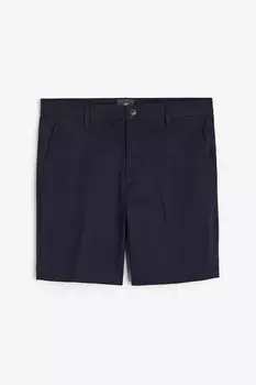 Шорты H&M Regular Fit Chino, тёмно-синий