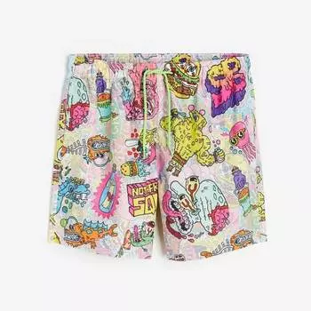 Шорты H&amp;M SpongeBob Patterned Swim, мультиколор