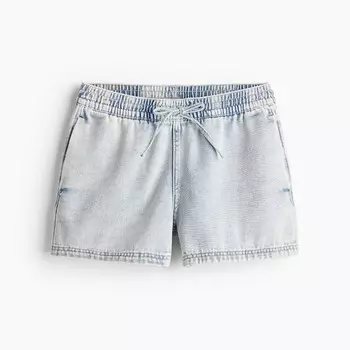 Шорты H&M Denim Pull-on, светло-синий