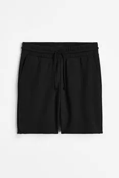 Шорты H&M Regular Fit, черный
