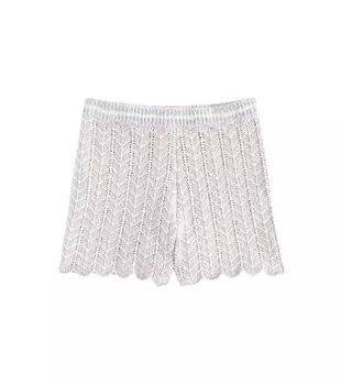 Шорты Halliday из смесового хлопка с пуантами Zimmermann, мультиколор