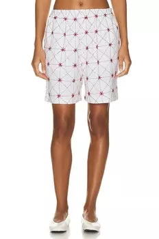 Шорты Harago Kantha Embroidereds, белый