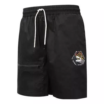 Шорты hc twill short 'black' Puma, черный