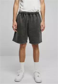 Шорты HEAVY WASHED Urban Classics, черный