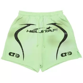 Шорты Hellstar Warm Up Shorts Neon Green, зеленый