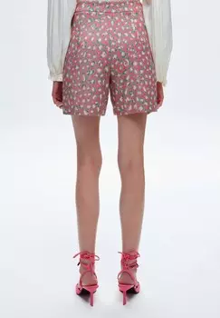 Шорты HIGH WAIST PATTERNED JACQUARD adL, розовый