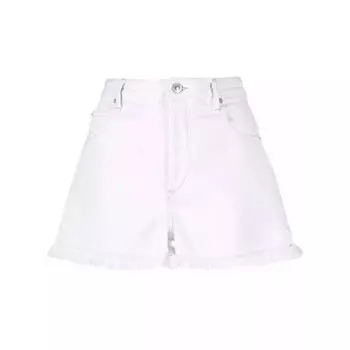 Шорты high-waisted denim shorts Etoile Isabel Marant, белый