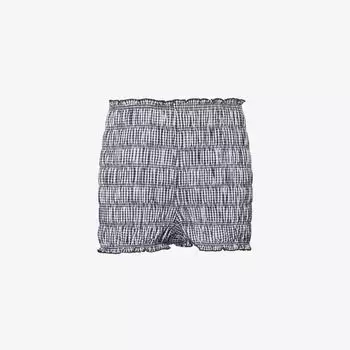 Шорты хлопковые Amy Lynn Danica в клетку, черный