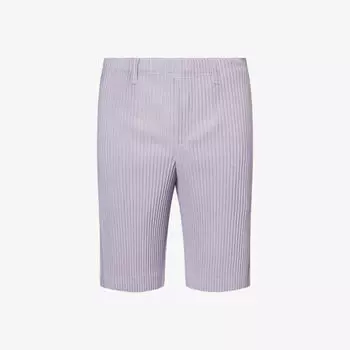 Шорты Homme Plisse Issey Miyake узкие вязаные, серый