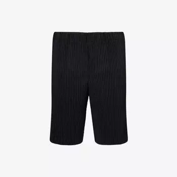Шорты Homme Plisse Issey Miyake узкие вязаные, черный