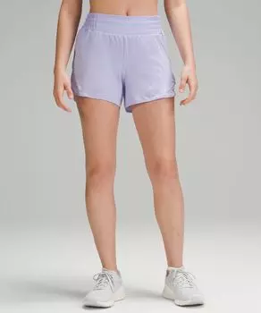 Шорты Hotty Hot на подкладке с высокой посадкой Lululemon, сиреневый