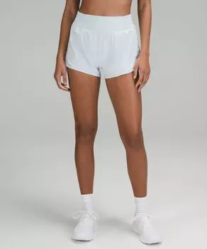 Шорты Hotty Hot на подкладке с высокой посадкой, размер Lululemon, синий