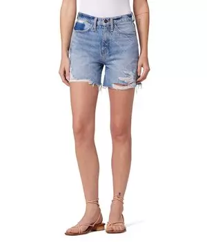 Шорты Hudson Jeans, Devon High-Rise Boyfriend Shorts in Sidewalks