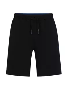 Шорты Hugo Boss Stretch-Cotton-Blend With Tape Trims, черный