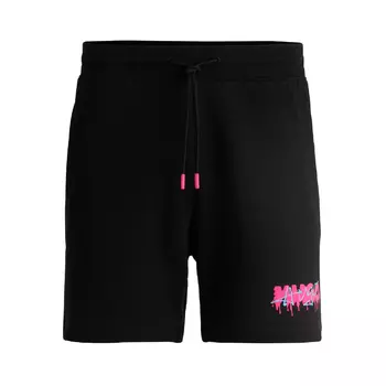 Шорты Hugo Cotton-terry With New-season Logo, черный