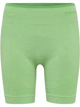 Шорты Hummel Enge Hmlmt Una Seamless Mid Waist, цвет SUMMER GREEN MELANGE