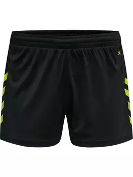 Шорты Hummel Hmlcore Xk Poly, цвет BLACK/LIME POPSICLE