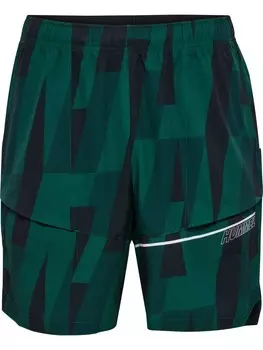 Шорты Hummel Hmlcourt Paddeltennis Herren, цвет rain forest
