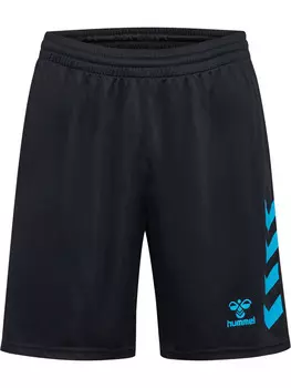 Шорты Hummel Hmlgraphic Multisport Herren, цвет black/neon blue