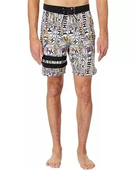 Шорты Hurley Phantom Eco 25th S1 Block Party 18", цвет Barely Bone