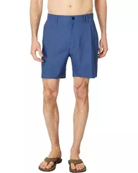 Шорты Hurley Phantom Heather 18" Walkshorts, цвет Obsidian