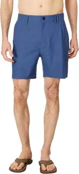 Шорты Hurley Phantom Heather 18" Walkshorts, цвет Obsidian