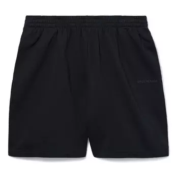 Шорты i love paris & sweat shorts 'black faded' Balenciaga, черный