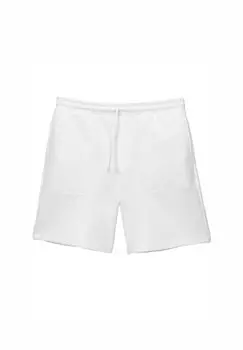 Шорты INTERLOCK JOGGER - BERMUDA - Tracksuit bottoms PULL&BEAR, белый